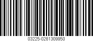 Código de barras (EAN, GTIN, SKU, ISBN): '03225-0281309950'