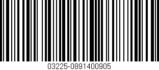 Código de barras (EAN, GTIN, SKU, ISBN): '03225-0891400905'