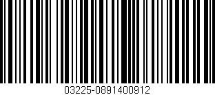 Código de barras (EAN, GTIN, SKU, ISBN): '03225-0891400912'