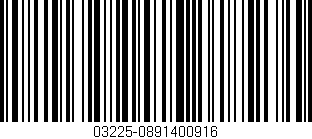 Código de barras (EAN, GTIN, SKU, ISBN): '03225-0891400916'