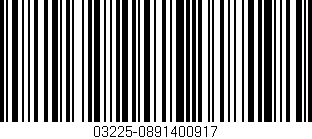 Código de barras (EAN, GTIN, SKU, ISBN): '03225-0891400917'