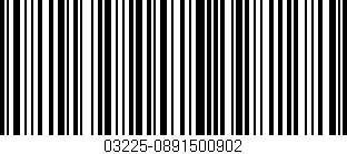 Código de barras (EAN, GTIN, SKU, ISBN): '03225-0891500902'