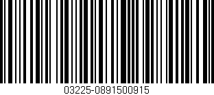 Código de barras (EAN, GTIN, SKU, ISBN): '03225-0891500915'