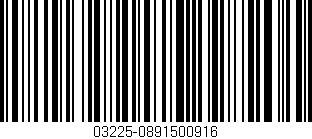 Código de barras (EAN, GTIN, SKU, ISBN): '03225-0891500916'