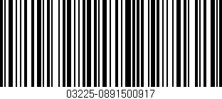 Código de barras (EAN, GTIN, SKU, ISBN): '03225-0891500917'