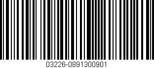Código de barras (EAN, GTIN, SKU, ISBN): '03226-0891300901'