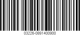 Código de barras (EAN, GTIN, SKU, ISBN): '03226-0891400900'