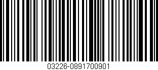 Código de barras (EAN, GTIN, SKU, ISBN): '03226-0891700901'