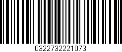 Código de barras (EAN, GTIN, SKU, ISBN): '0322732221073'
