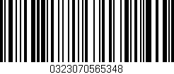 Código de barras (EAN, GTIN, SKU, ISBN): '0323070565348'