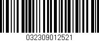 Código de barras (EAN, GTIN, SKU, ISBN): '032309012521'