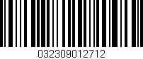 Código de barras (EAN, GTIN, SKU, ISBN): '032309012712'
