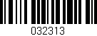 Código de barras (EAN, GTIN, SKU, ISBN): '032313'