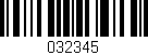 Código de barras (EAN, GTIN, SKU, ISBN): '032345'