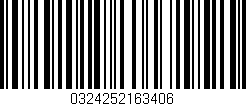 Código de barras (EAN, GTIN, SKU, ISBN): '0324252163406'