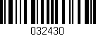 Código de barras (EAN, GTIN, SKU, ISBN): '032430'