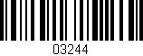 Código de barras (EAN, GTIN, SKU, ISBN): '03244'