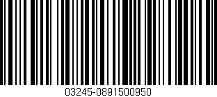 Código de barras (EAN, GTIN, SKU, ISBN): '03245-0891500950'