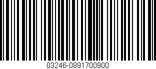 Código de barras (EAN, GTIN, SKU, ISBN): '03246-0891700900'