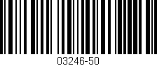 Código de barras (EAN, GTIN, SKU, ISBN): '03246-50'