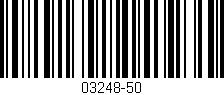 Código de barras (EAN, GTIN, SKU, ISBN): '03248-50'