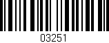 Código de barras (EAN, GTIN, SKU, ISBN): '03251'