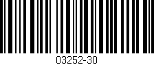 Código de barras (EAN, GTIN, SKU, ISBN): '03252-30'