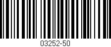Código de barras (EAN, GTIN, SKU, ISBN): '03252-50'