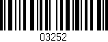 Código de barras (EAN, GTIN, SKU, ISBN): '03252'