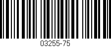 Código de barras (EAN, GTIN, SKU, ISBN): '03255-75'