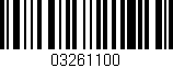Código de barras (EAN, GTIN, SKU, ISBN): '03261100'
