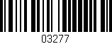 Código de barras (EAN, GTIN, SKU, ISBN): '03277'