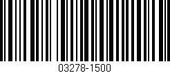 Código de barras (EAN, GTIN, SKU, ISBN): '03278-1500'
