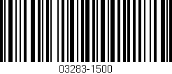 Código de barras (EAN, GTIN, SKU, ISBN): '03283-1500'