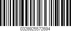 Código de barras (EAN, GTIN, SKU, ISBN): '0328925572694'