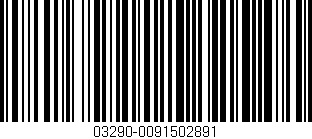 Código de barras (EAN, GTIN, SKU, ISBN): '03290-0091502891'