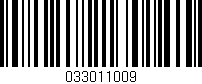 Código de barras (EAN, GTIN, SKU, ISBN): '033011009'