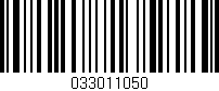Código de barras (EAN, GTIN, SKU, ISBN): '033011050'