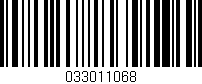 Código de barras (EAN, GTIN, SKU, ISBN): '033011068'