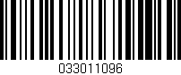 Código de barras (EAN, GTIN, SKU, ISBN): '033011096'