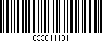 Código de barras (EAN, GTIN, SKU, ISBN): '033011101'