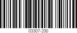 Código de barras (EAN, GTIN, SKU, ISBN): '03307-200'