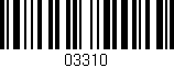 Código de barras (EAN, GTIN, SKU, ISBN): '03310'