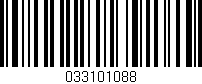 Código de barras (EAN, GTIN, SKU, ISBN): '033101088'