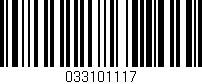 Código de barras (EAN, GTIN, SKU, ISBN): '033101117'
