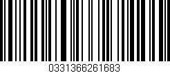 Código de barras (EAN, GTIN, SKU, ISBN): '0331366261683'