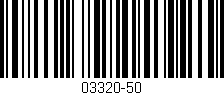 Código de barras (EAN, GTIN, SKU, ISBN): '03320-50'