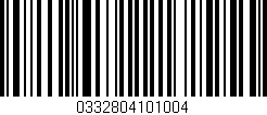 Código de barras (EAN, GTIN, SKU, ISBN): '0332804101004'