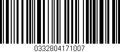 Código de barras (EAN, GTIN, SKU, ISBN): '0332804171007'