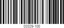 Código de barras (EAN, GTIN, SKU, ISBN): '03329-100'